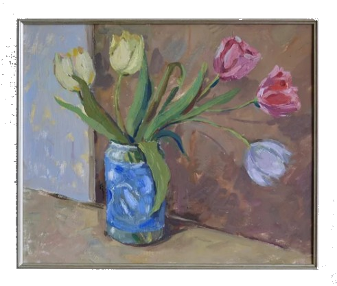 tulip oil painting