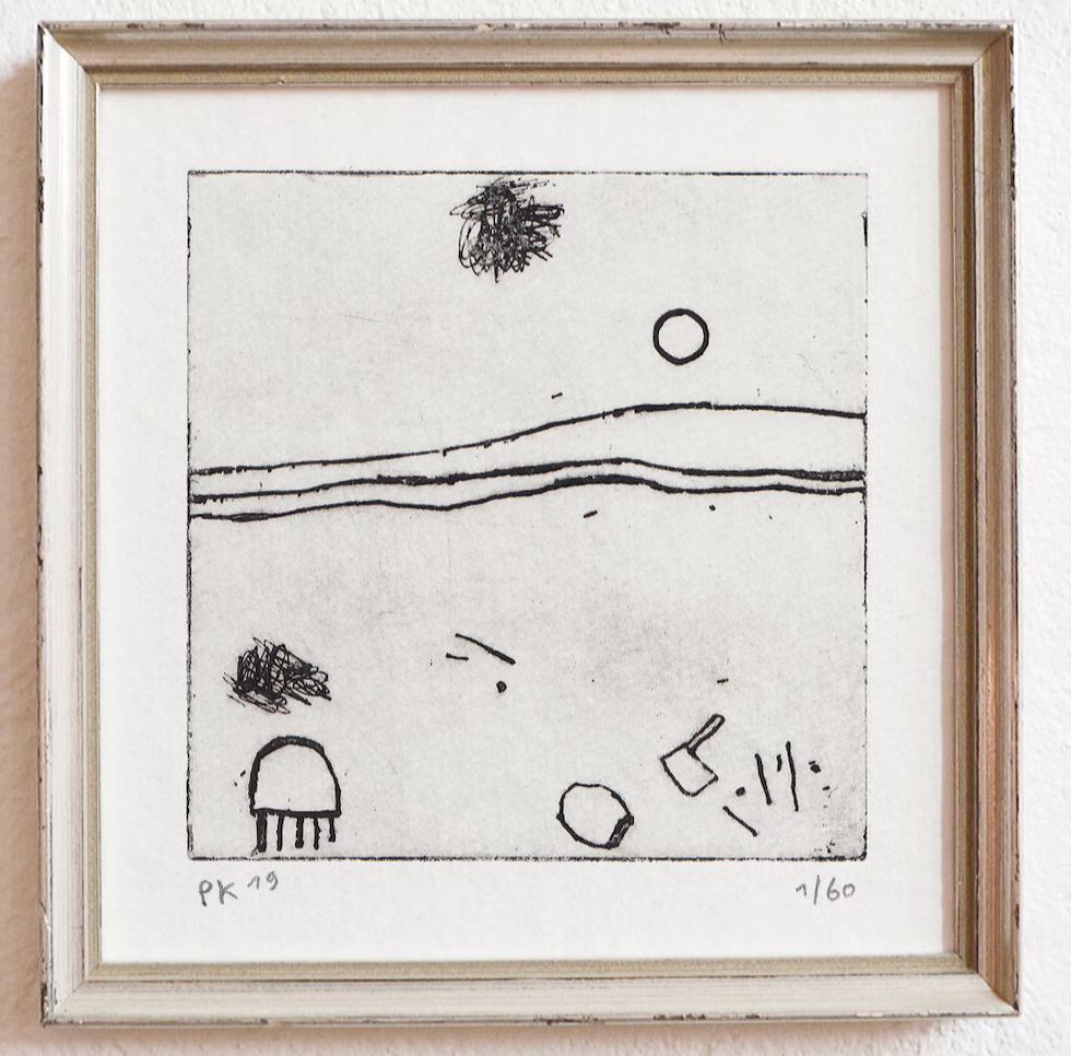 Small Handmade Etching