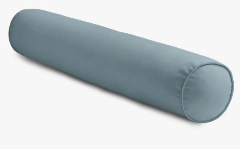 light blue bolster pillow