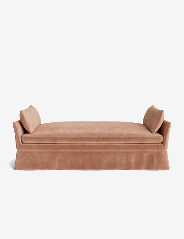PORTOLA SLIPCOVER DAYBED BLUSHPERFORMANCESTRIATEDVELVET 1